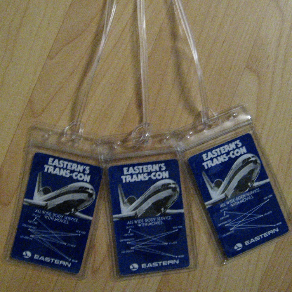 ✈️ Eastern Airlines DC10 Vintage Luggage Tags (3)